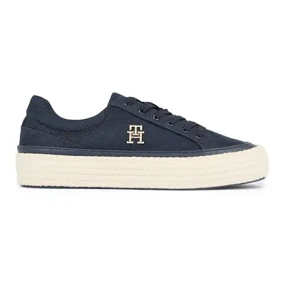 TOMMY HILFIGER VULC SNEAKER LINNEN Dámské boty FW0FW07673DW6