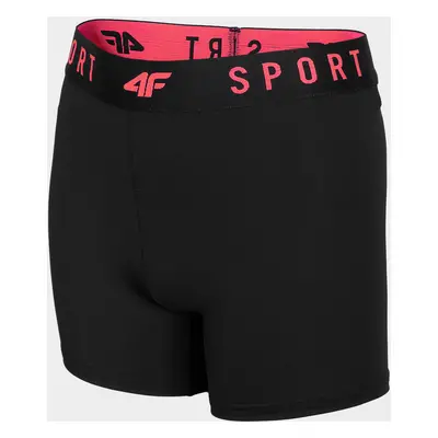 4F HJL22-JSPDF001 DEEP BLACK Dětské sportovní kraťasy HJL22-JSPDF001 DEEP BLACK