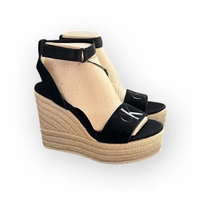 Calvin Klein WEDGE SANDAL SU MG B Dámské sandály YW0YW01026BEH