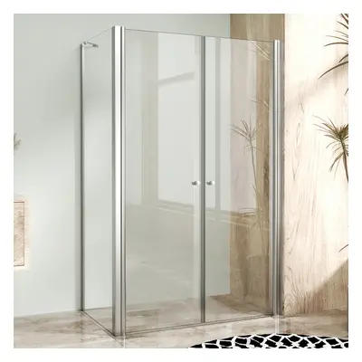 WellMall BETA COMBI Chrom 110x90 Clear Obdélníkový sprchový kout bez vaničky