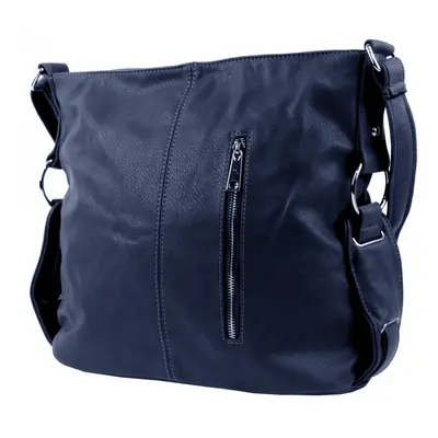 Tmavě modrá moderní crossbody dámská kabelka 67-MH