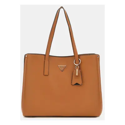 GUESS Meridian Girlfriend Tote – Cognac – dámská kabelka