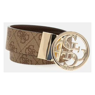 GUESS Nolana Adjustable & Reversible Belt – Latte Logo – dámský oboustranný pásek (S 85 cm)