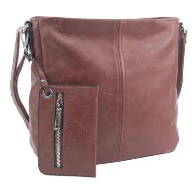 Starorůžová dámská středně velká crossbody kabelka 1911-BB