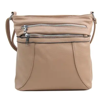 NEW BERRY Dámská crossbody kabelka HB-137 latté béžovo-hnědá