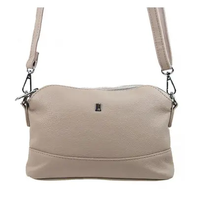 Latté hnědá crossbody dámská kabelka se třemi oddíly 5414-BB