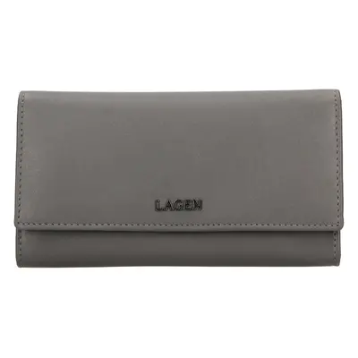 Lagen dámská peněženka kožená BLC/5065/621 - šedá - DARK GREY