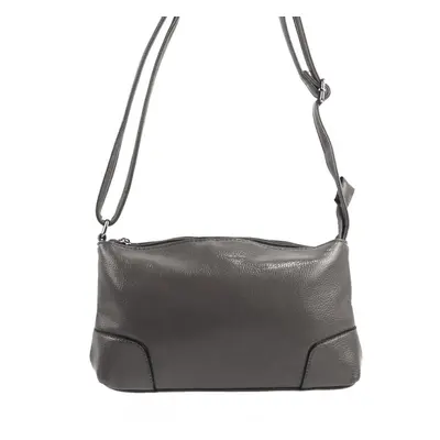 Podélná menší dámská crossbody kabelka H0515 šedá