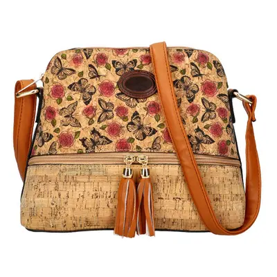 Crossbody dámská kabelka v korkovém designu T8297 typ 11