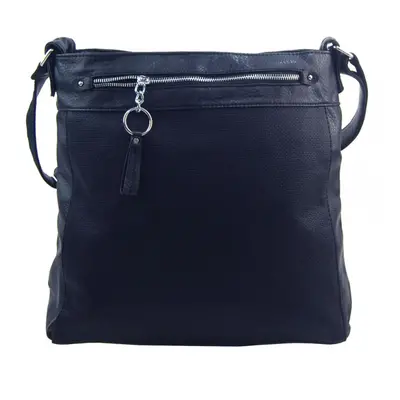 TESSRA Velká tmavě modrá crossbody dámská kabelka D5580