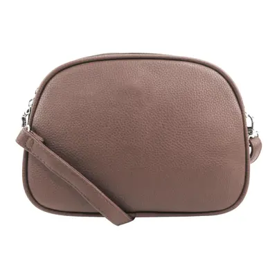 Dudlin Mléčně hnědá menší crossbody dámská kabelka se třemi oddíly