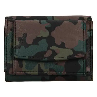 Lagen Unisex mini peněženka kožená BLC/5018/421 - army - GREEN/BLK