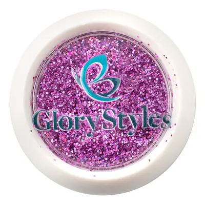 GloryStyles Glitry na nehty - světle fialová