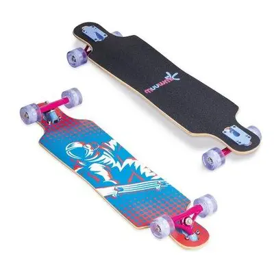 Muuwmi Longboard Compact ABEC 7 SPACE, se svítícími kolečky