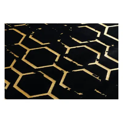 Kusový koberec Gloss BB407C C72 86 black/gold 160x220 cm