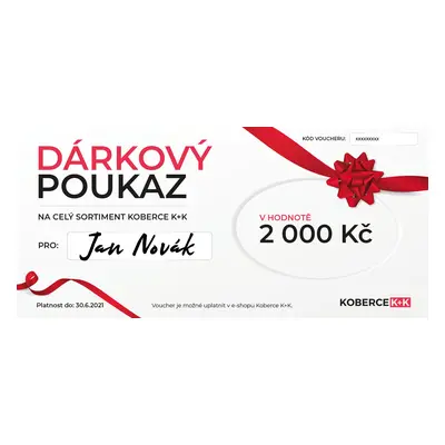 Dárkový poukaz 2 000 Kč