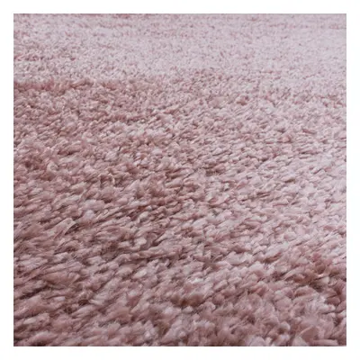 Kusový koberec Fluffy Shaggy 3500 rose kruh 80x80 cm