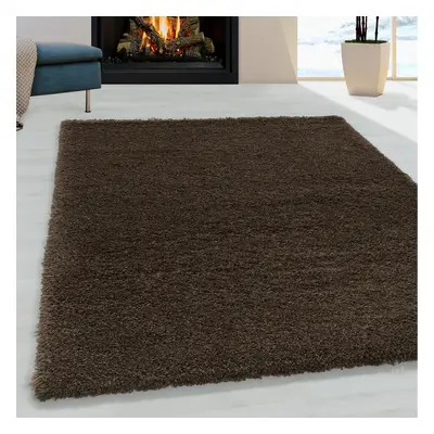 Kusový koberec Fluffy Shaggy 3500 brown 200x290 cm