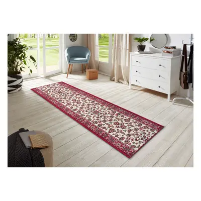 Běhoun Basic 105494 Red Creme 80x200 cm