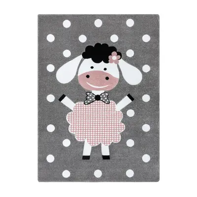 Dětský kusový koberec Petit Dolly sheep grey 160x220 cm