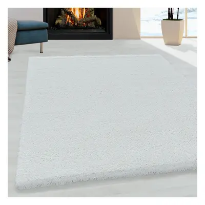 Kusový koberec Fluffy Shaggy 3500 white 60x110 cm