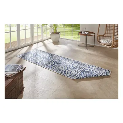 Běhoun Twin Supreme 104130 Blue/Cream 80x250 cm