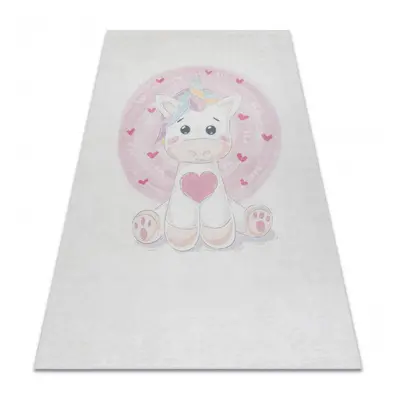 Dětský kusový koberec Bambino 1128 Unicorn cream 120x170 cm