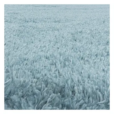 Kusový koberec Fluffy Shaggy 3500 blue kruh 80x80 cm