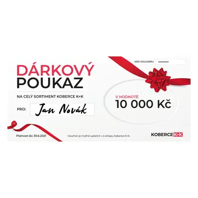 Dárkový poukaz 10 000 Kč