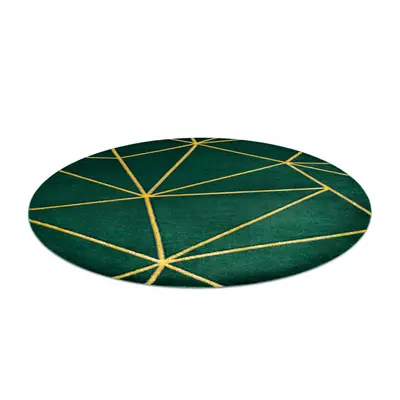 Kusový koberec Emerald 1013 green and gold kruh Kruh Ø 200 cm