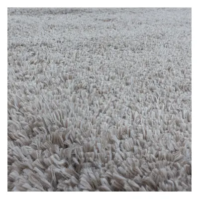 Kusový koberec Fluffy Shaggy 3500 beige kruh 160x160 cm