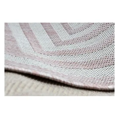 Kusový koberec Sion Sisal Labirinth 22376 pink/ecru – na ven i na doma 80x150 cm