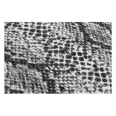 Kusový koberec Sion Sisal Snake`s skin 22162 ecru/black – na ven i na doma 80x150 cm