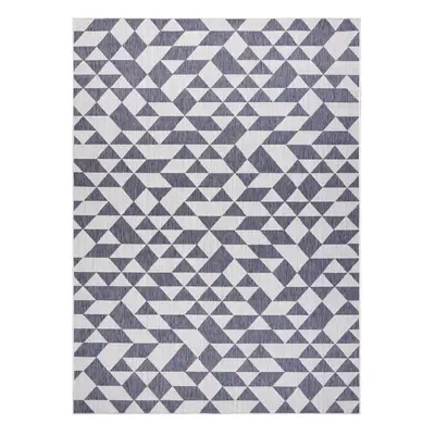 Kusový koberec Sion Sisal Triangles 22373 ecru/blue-pink – na ven i na doma 200x290 cm