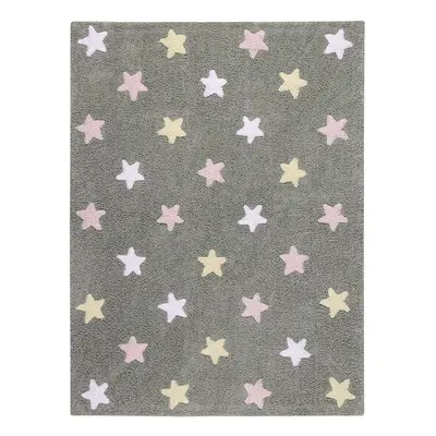 Pro zvířata: Pratelný koberec Tricolor Stars Grey-Pink 120x160 cm