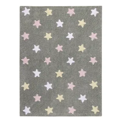 Ručně tkaný kusový koberec Tricolor Stars Grey-Pink 120x160 cm