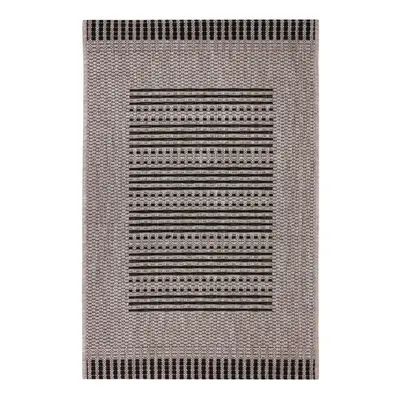 Kusový koberec Floorlux 20001 Silver/Black – na ven i na doma 200x290 cm