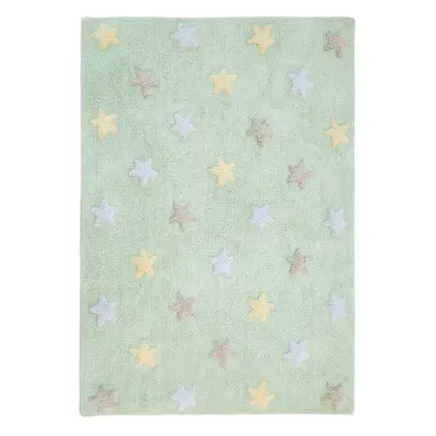 Ručně tkaný kusový koberec Tricolor Stars Soft Mint 120x160 cm