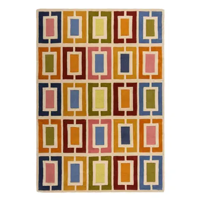 Ručně všívaný kusový koberec Illusion Retro Blocks Multi 160x230 cm