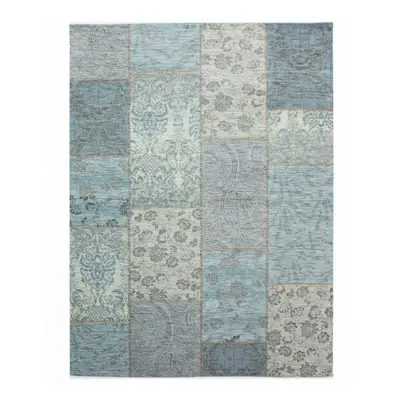 Kusový koberec Manhattan Patchwork Chenille Duck Egg 120x170 cm