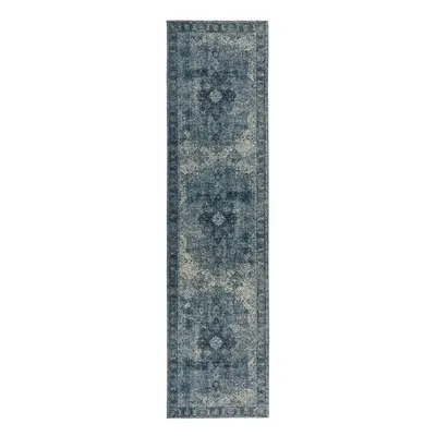 Běhoun Manhattan Antique Blue 60x230 cm