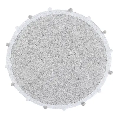 Pratelný koberec Bubbly Light Grey Kruh Ø 120 cm