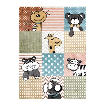 Dětský kusový koberec Fun Pets multi 140x190 cm