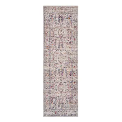 Běhoun Cairo 105591 Luxor Cream Multicolored – na ven i na doma 80x200 cm