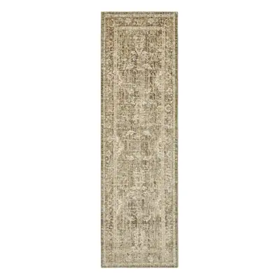 Běhoun Cairo 105592 Luxor Black Cream – na ven i na doma 80x200 cm