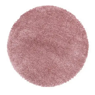 Kusový koberec Fluffy Shaggy 3500 rose kruh 120x120 cm