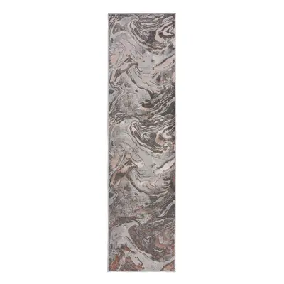 Běhoun Eris Marbled Blush 80x300 cm