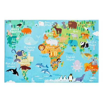 Dětský kusový koberec Torino kids 233 WORLD MAP 160x230 cm