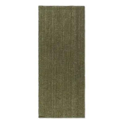 Běhoun Bouclé Jute 105977 Jungle Green 80x200 cm