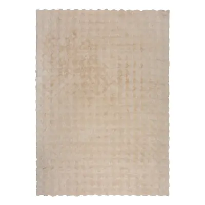 Kusový koberec Waffle Faux Fur Ivory 160x230 cm